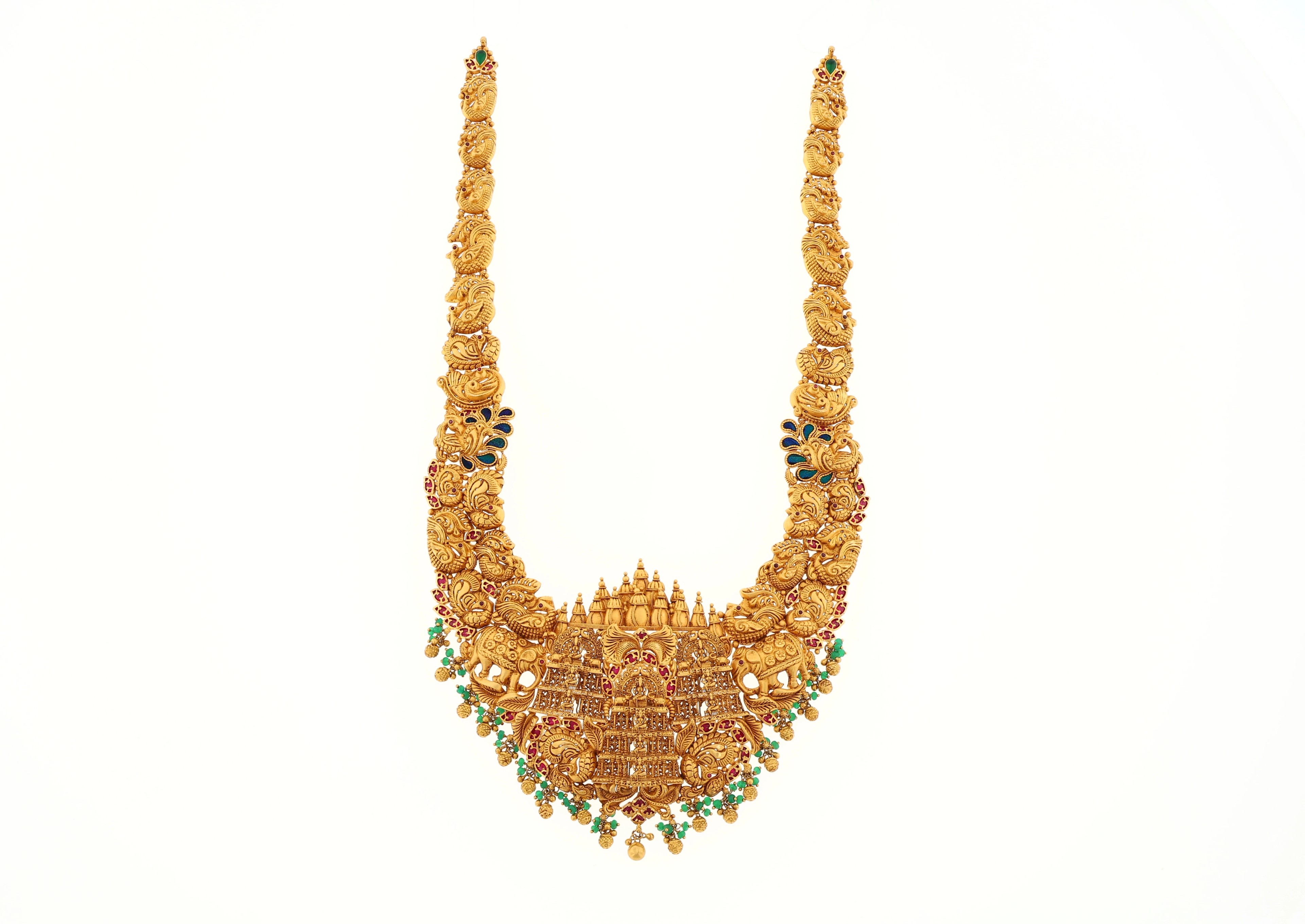 Golden Aura Floral Necklace