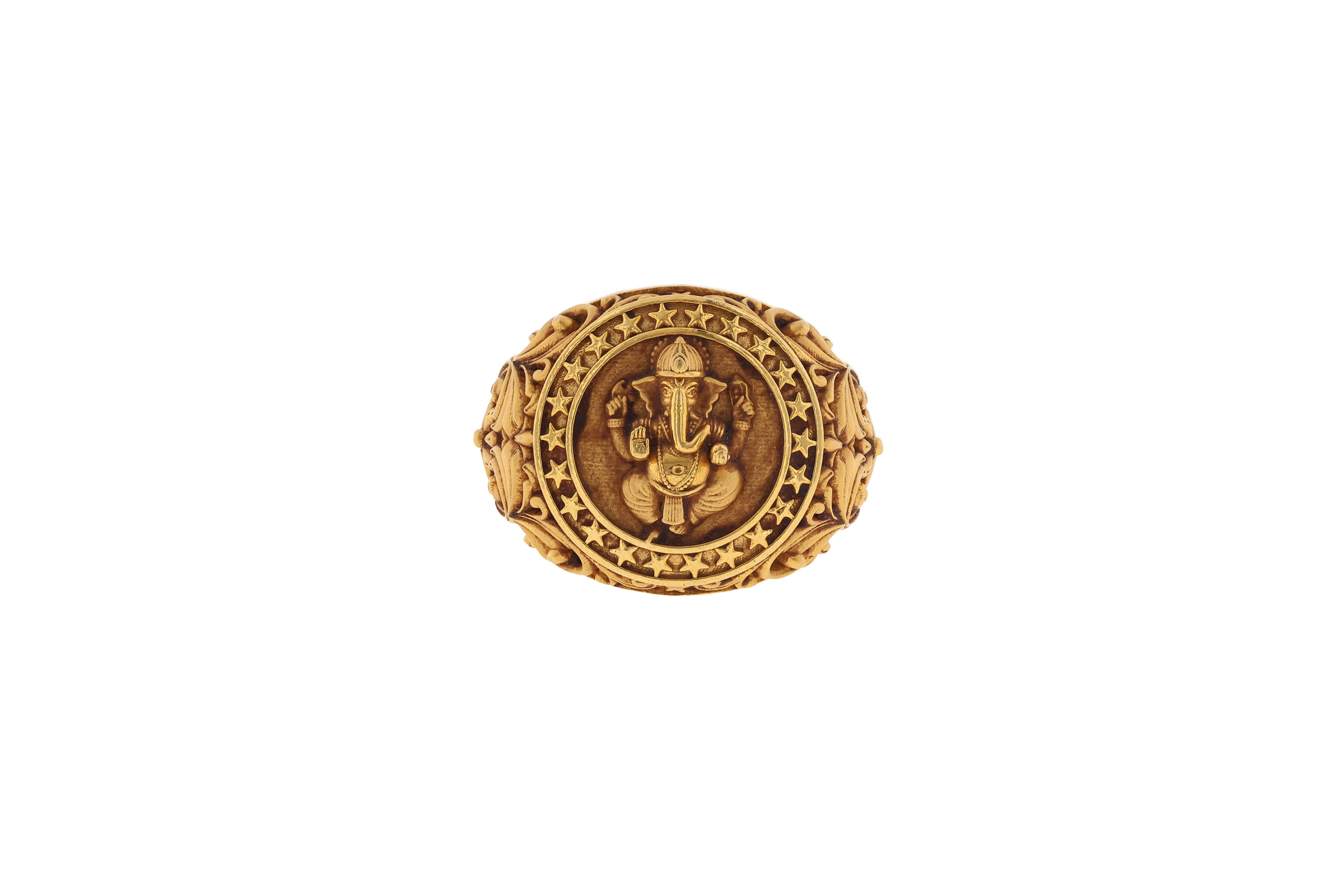 Golden Aura Floral Ring — image 1