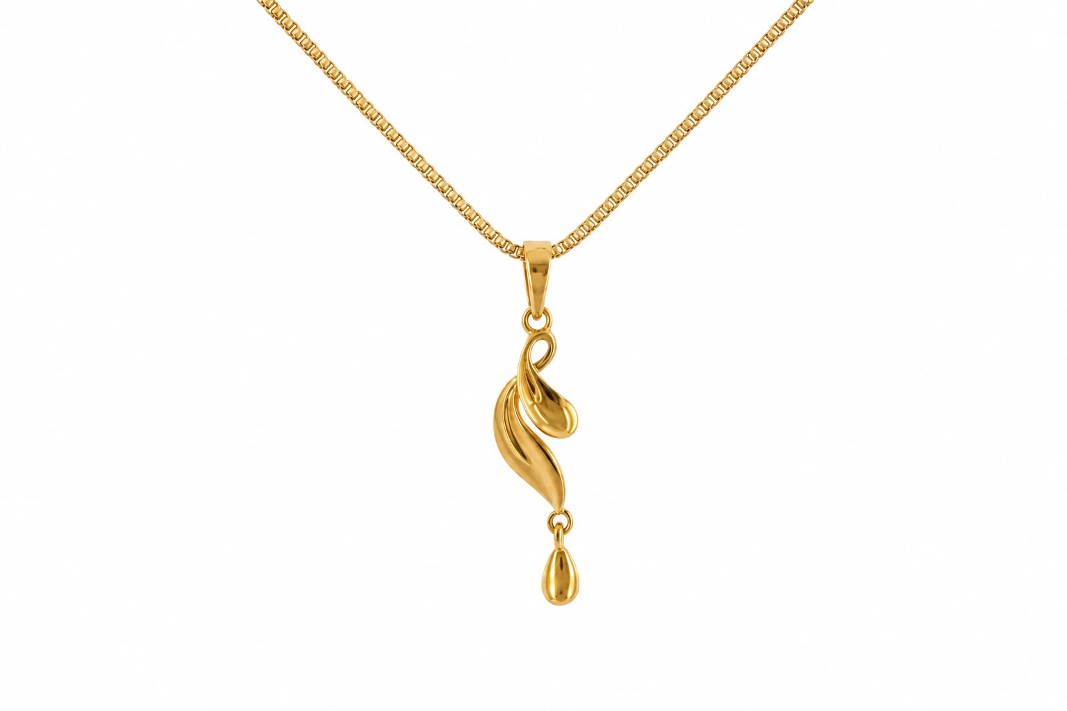 Flowing Leaf Lrop Pendant — image 1