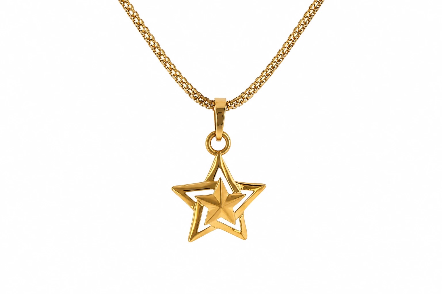 Layered Star Pendant — image 1