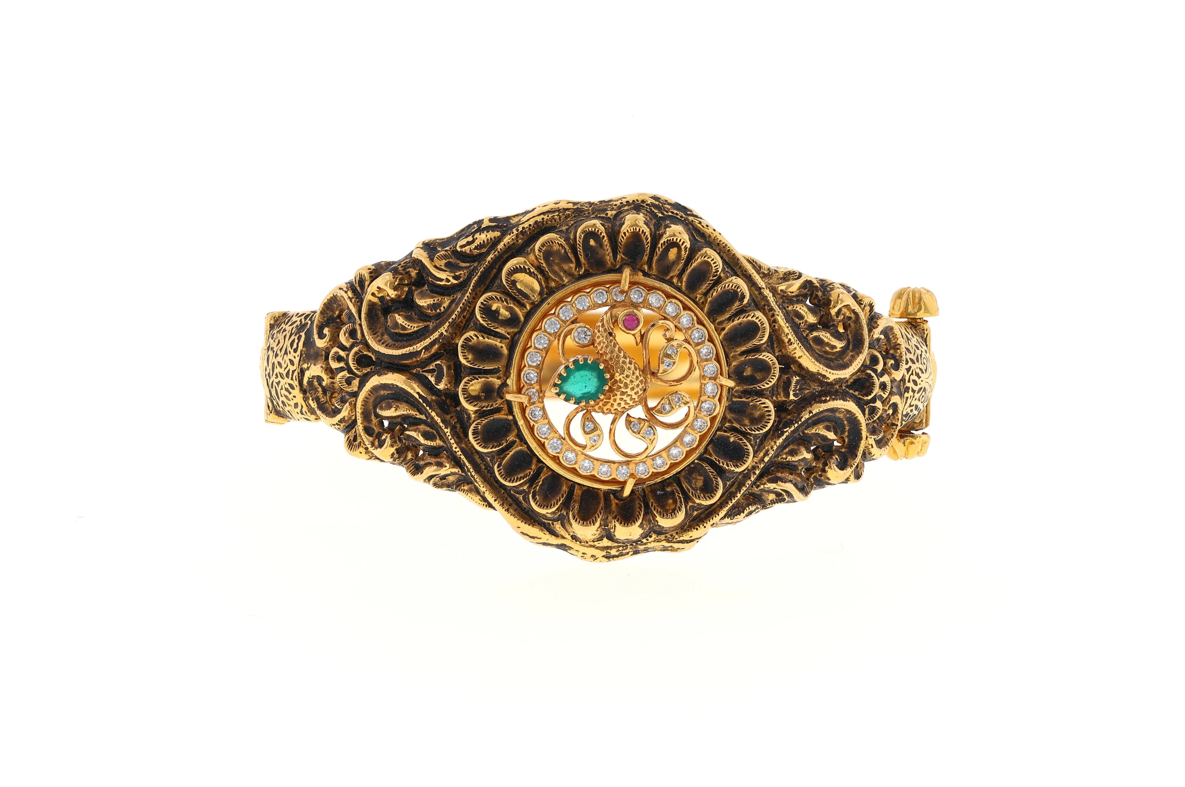 Elite Blossom Gold Bangle