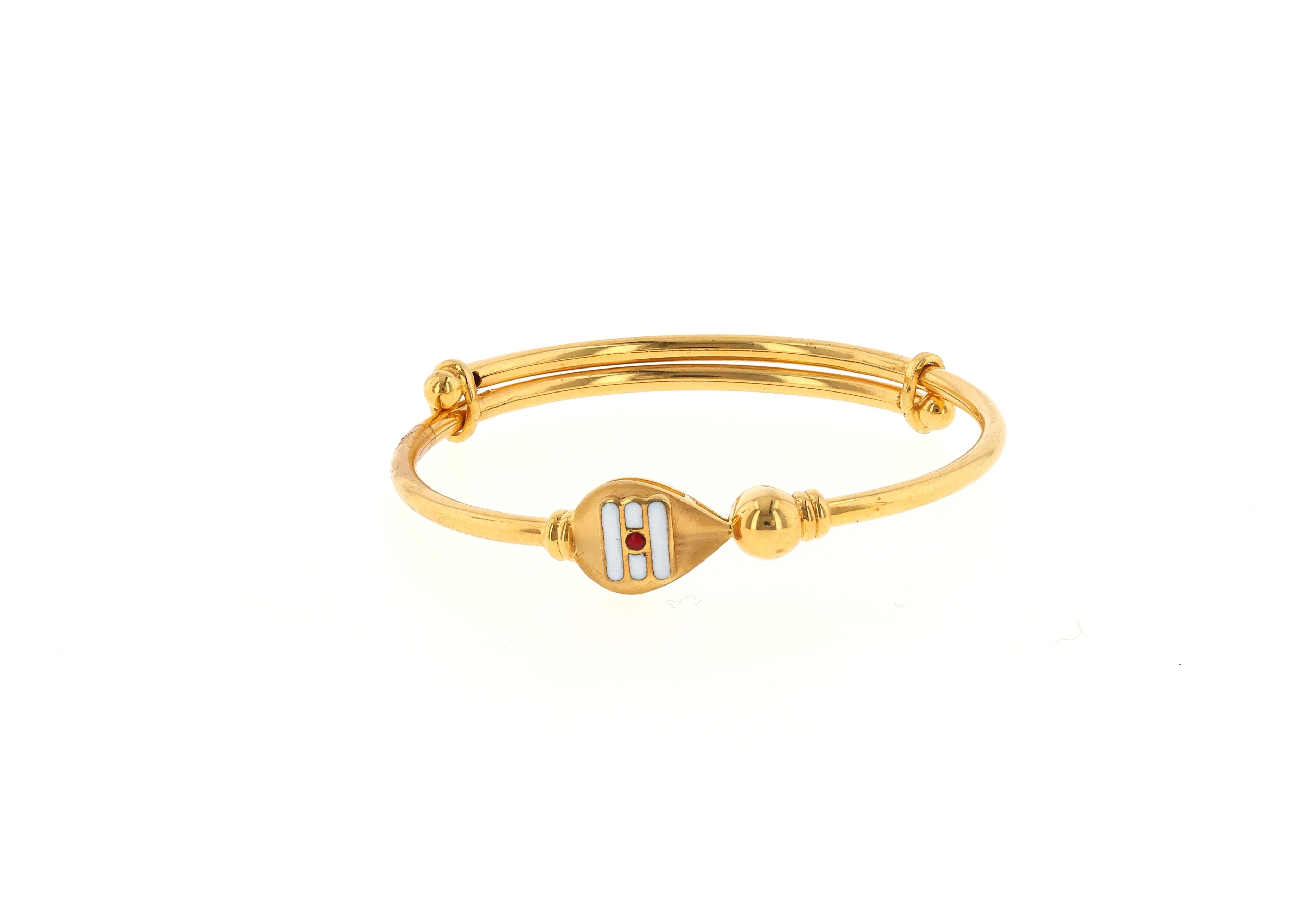 Radiant Divine Gold Bangle