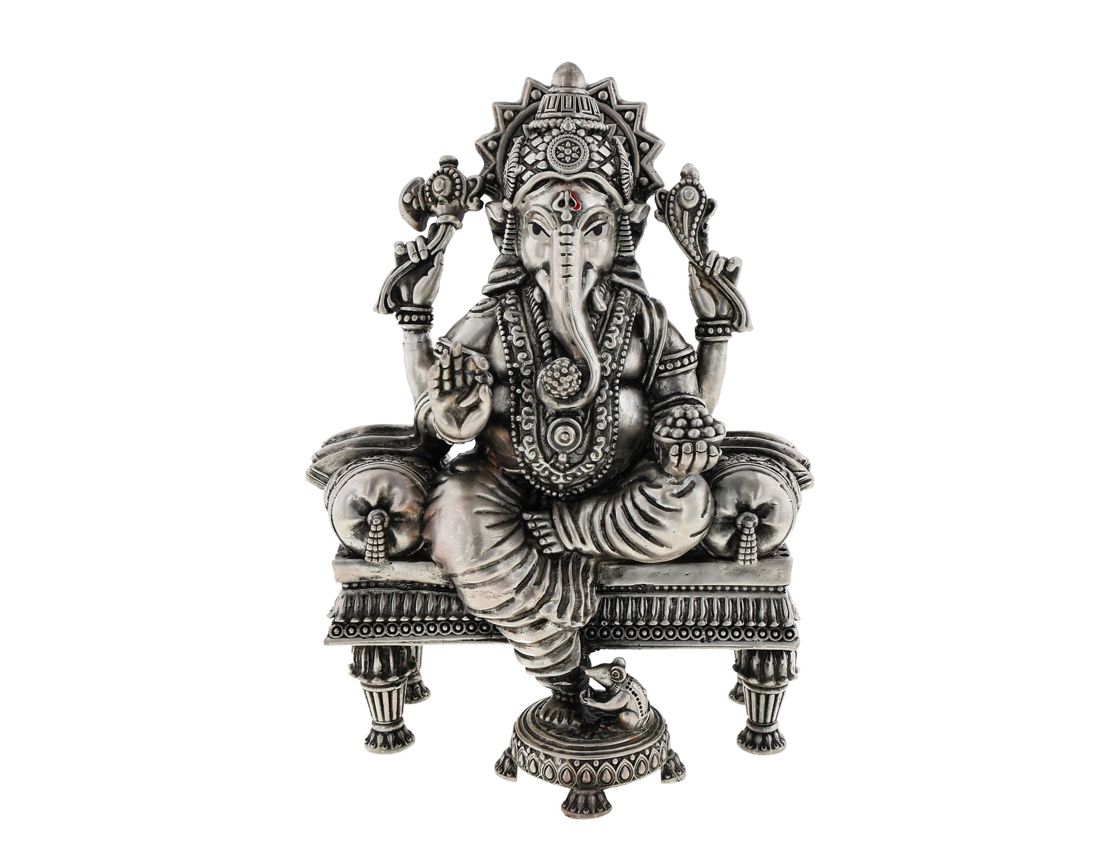 Silver Ganesh Statue — image 1