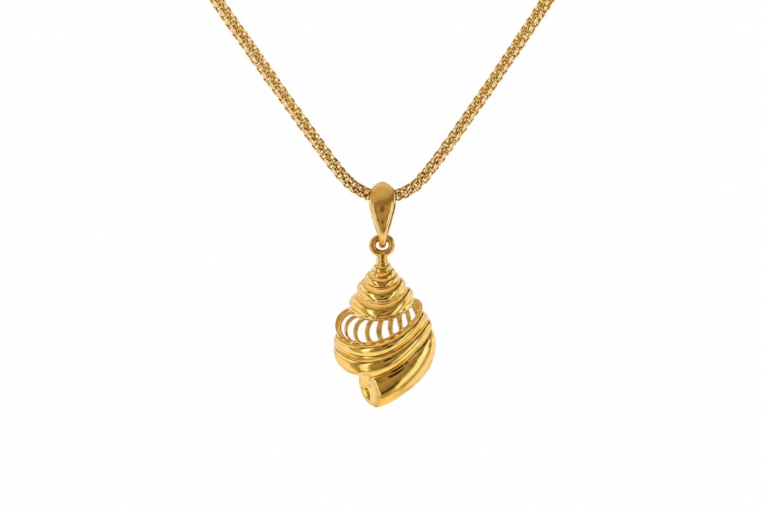 Spiral Shell Pendant — image 1