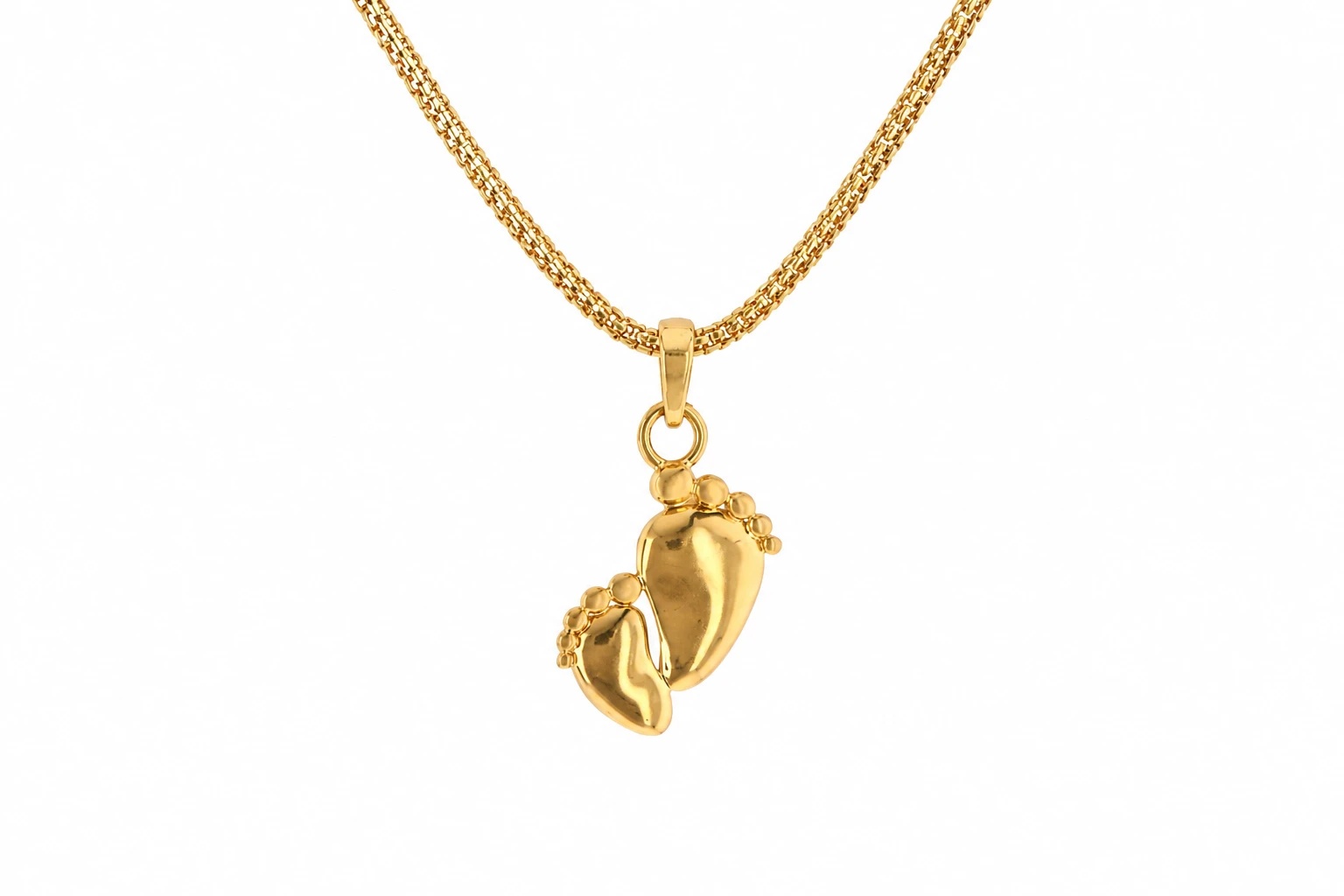 Double Footprint Pendant — image 1